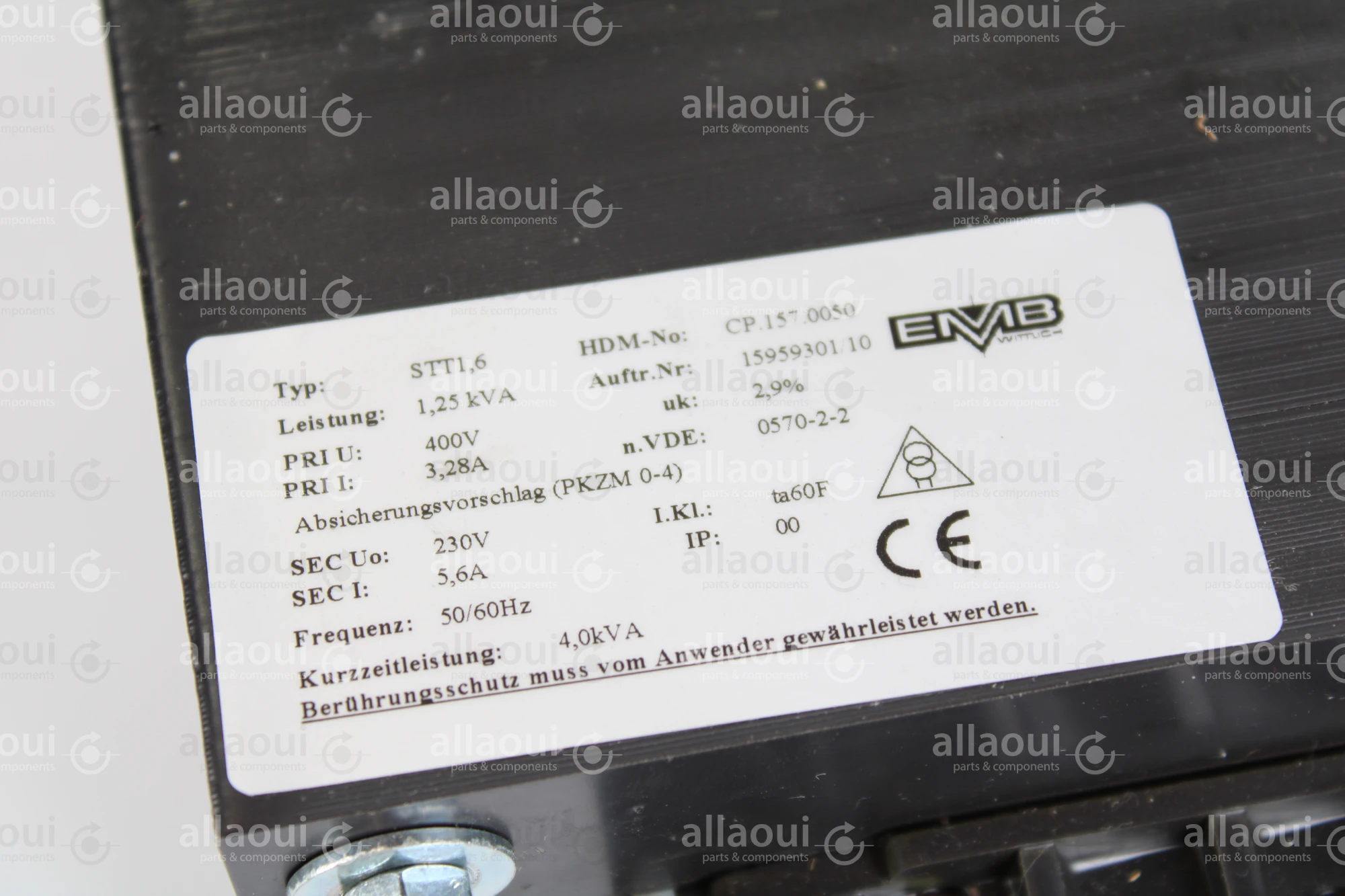 EMB Wittlich Transformer STT1,6