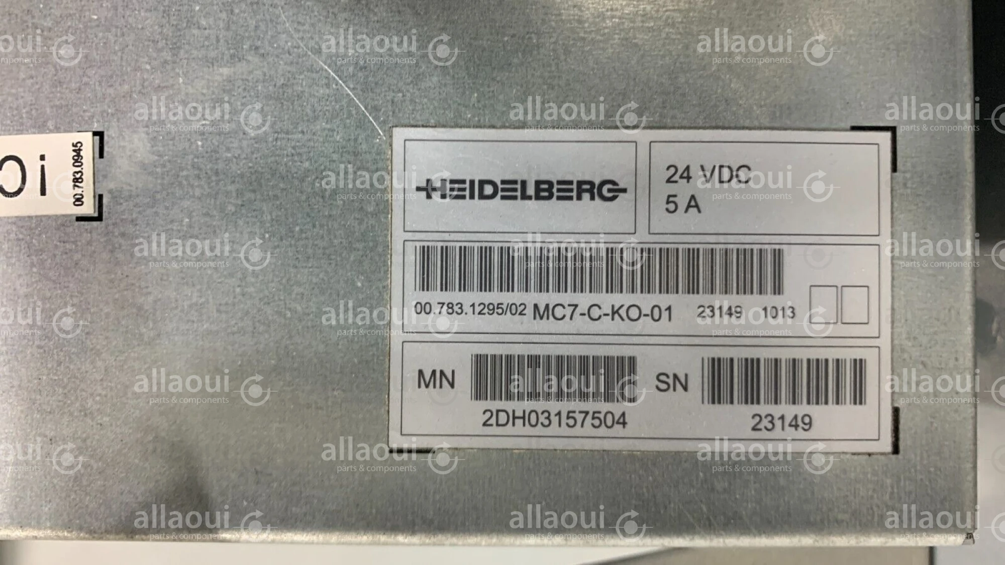 Heidelberg Sheetfed Control MC7-C-KO-01 00.783.1295/02