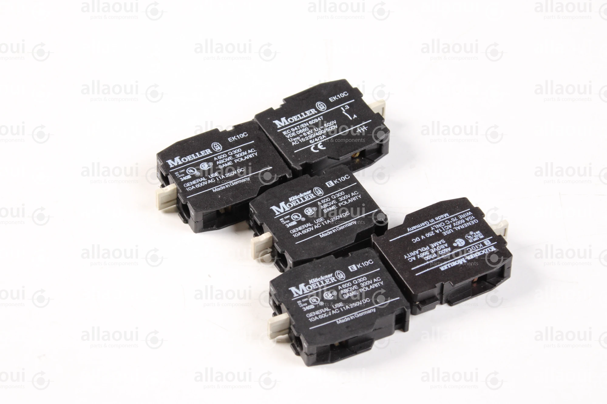 Moeller Contact element 10A 600V AC/1A 250V DC NC (5pieces) IEC947/EN60947 EK10C 5stück