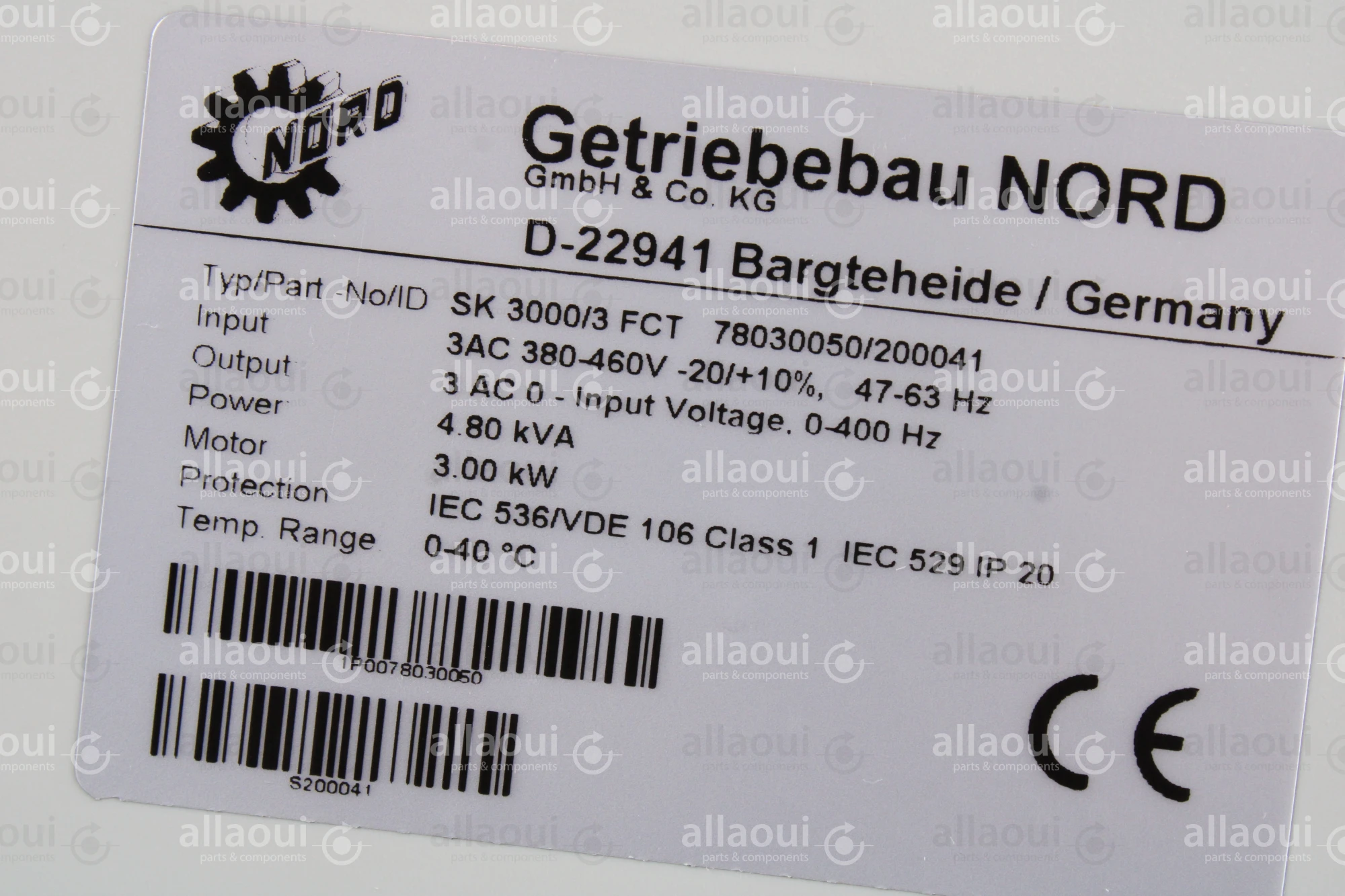 Nord Frequency Converter SK-3000/3-FCT