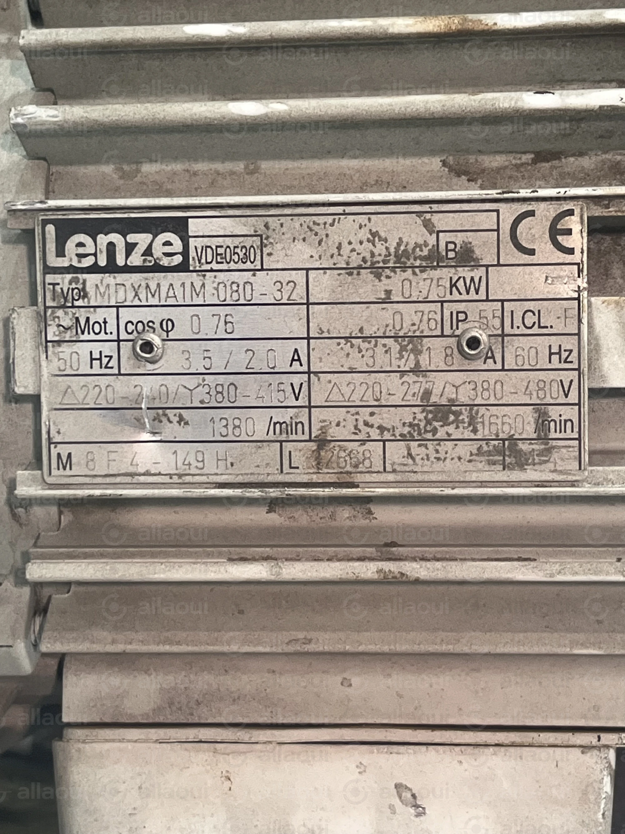 Lenze Motor MDXMA1M 080 - 32
