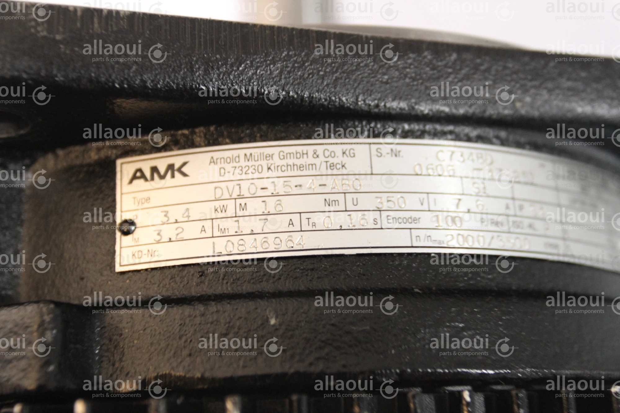 AMK Servo Motor DV10-15-4-AB0