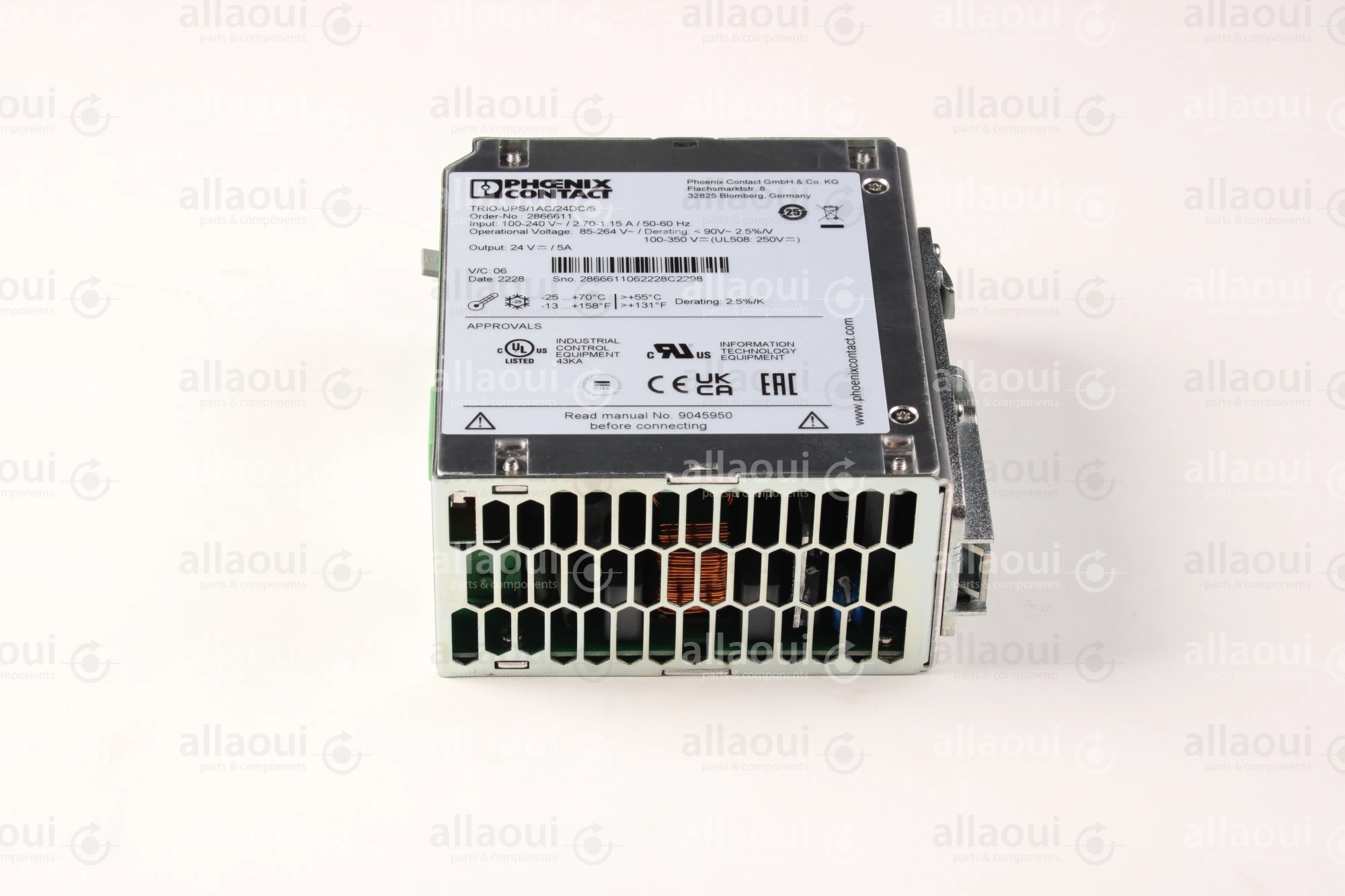Phoenix Contact Power Supply TRIO-UPS/1AC/24DC/ 5
