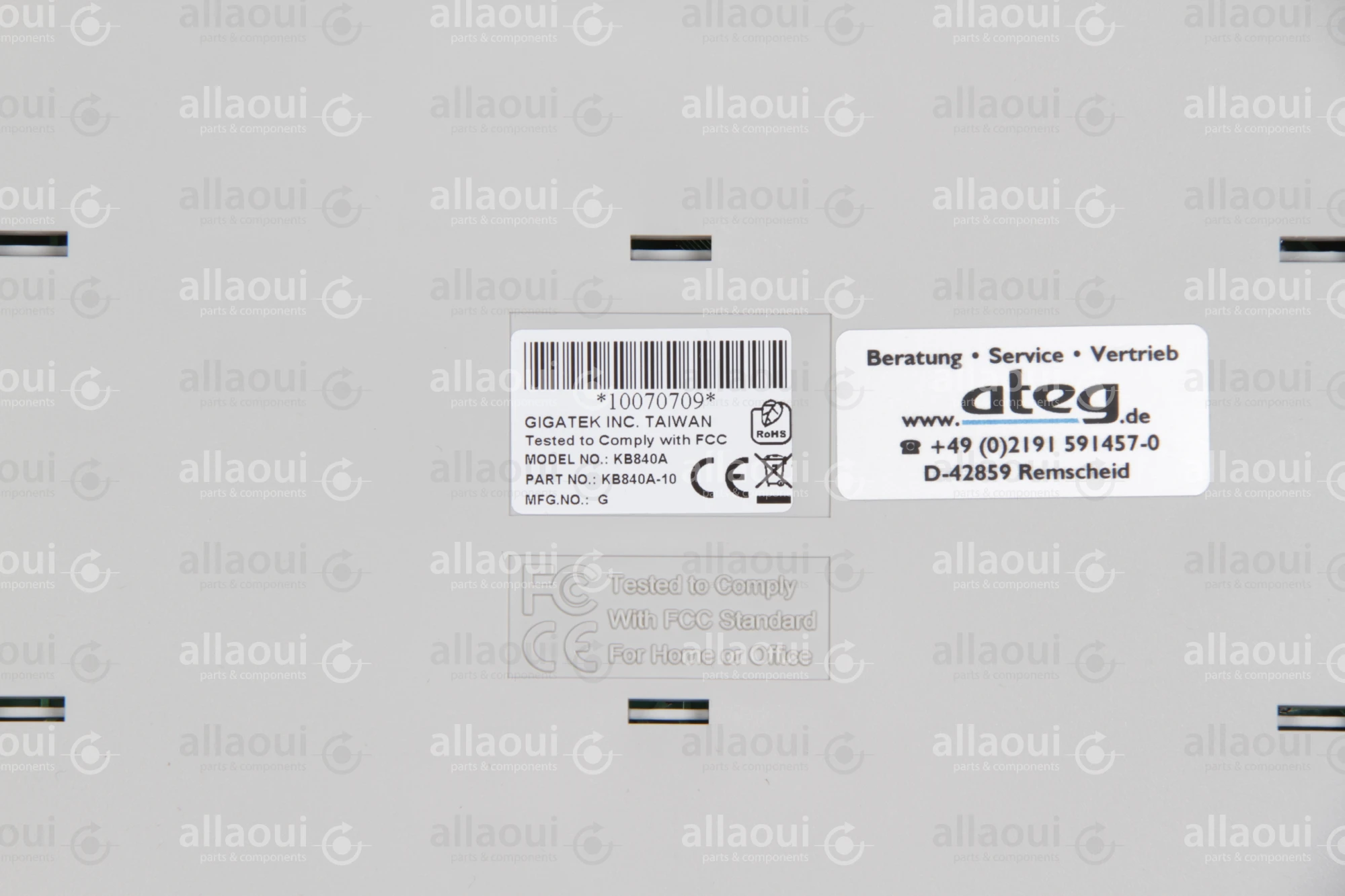 Gigatek Inc. Programmable Keyboard KB840A-10