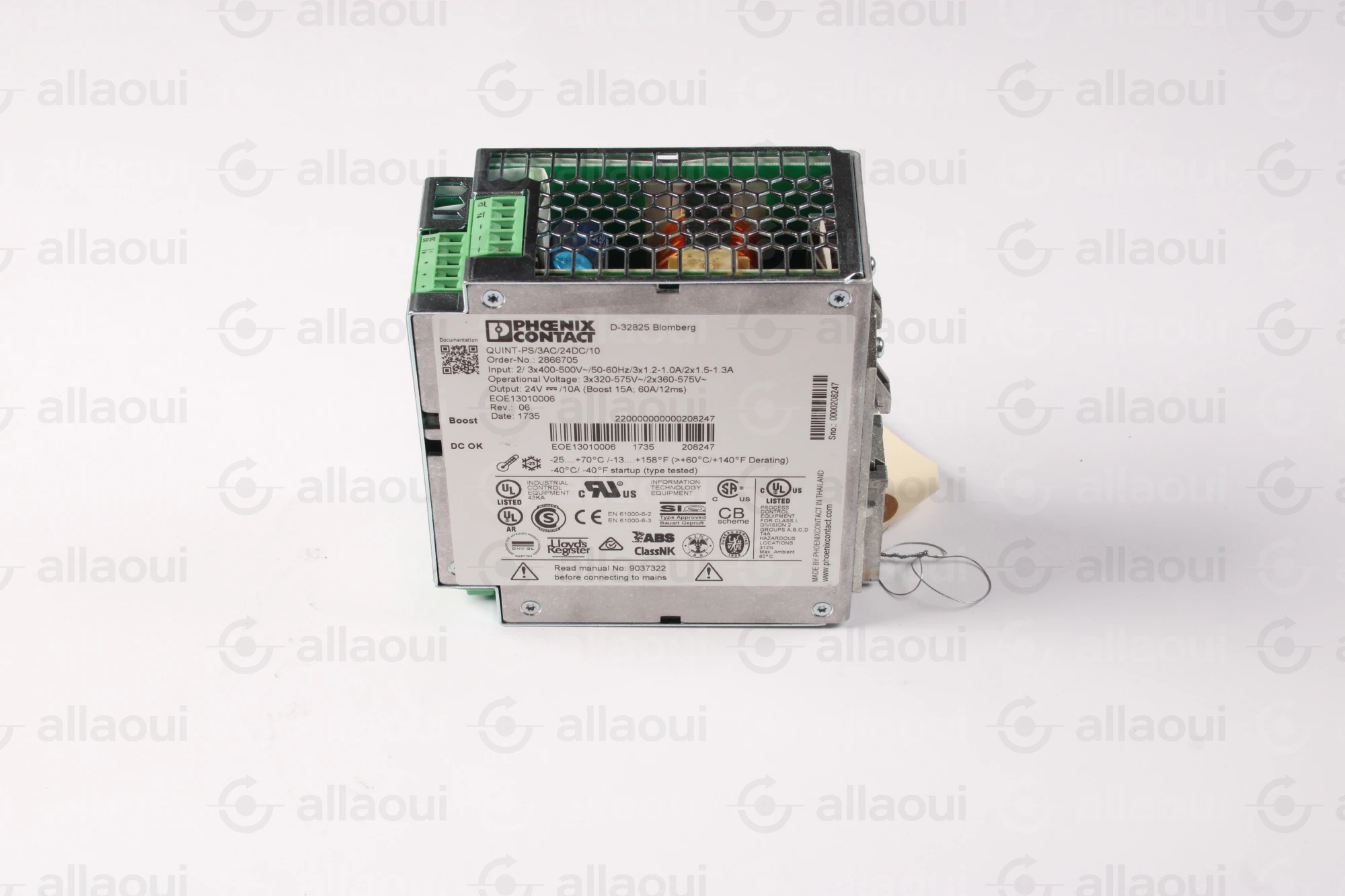 Phoenix Contact Power Supply QUINT-PS/3AC/24DC/10