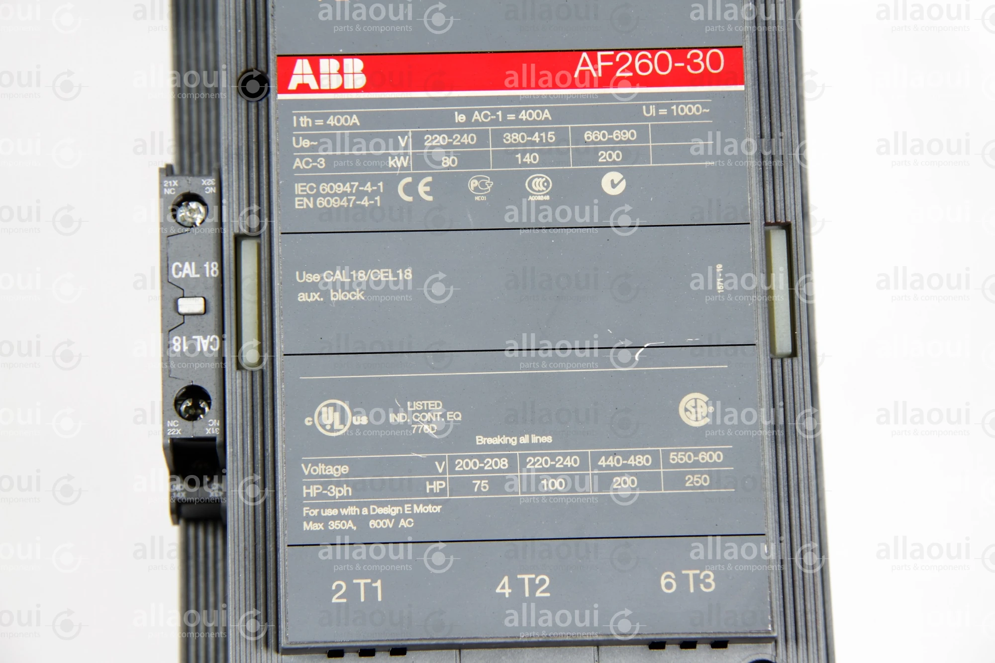 ABB Contactor AF260-30-22-72 AF260-30
