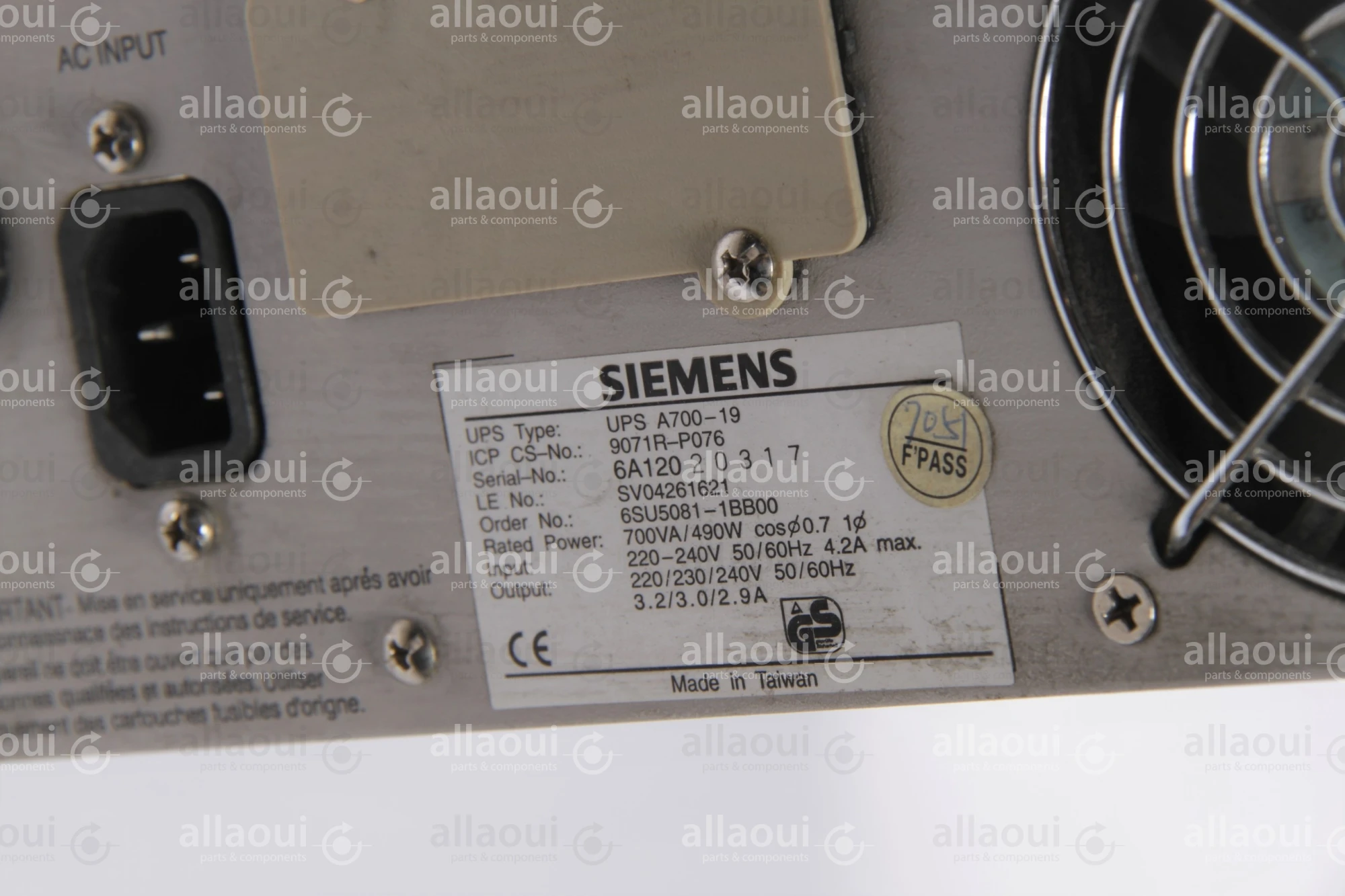 Siemens Masterguard UPS A700-19