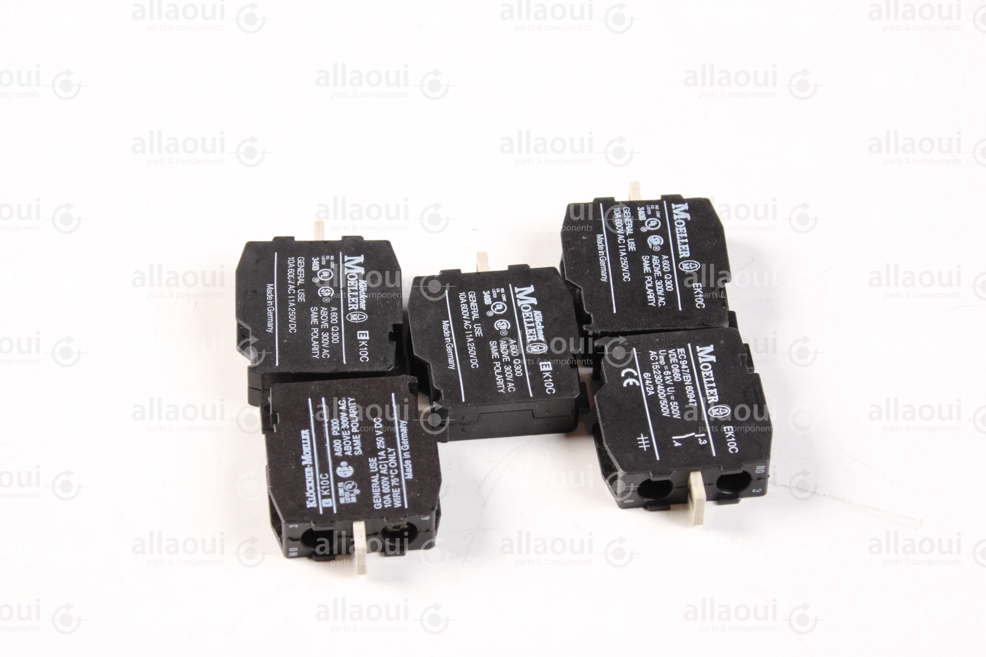 Moeller Contact element 10A 600V AC/1A 250V DC NC (5pieces) IEC947/EN60947 EK10C 5stück