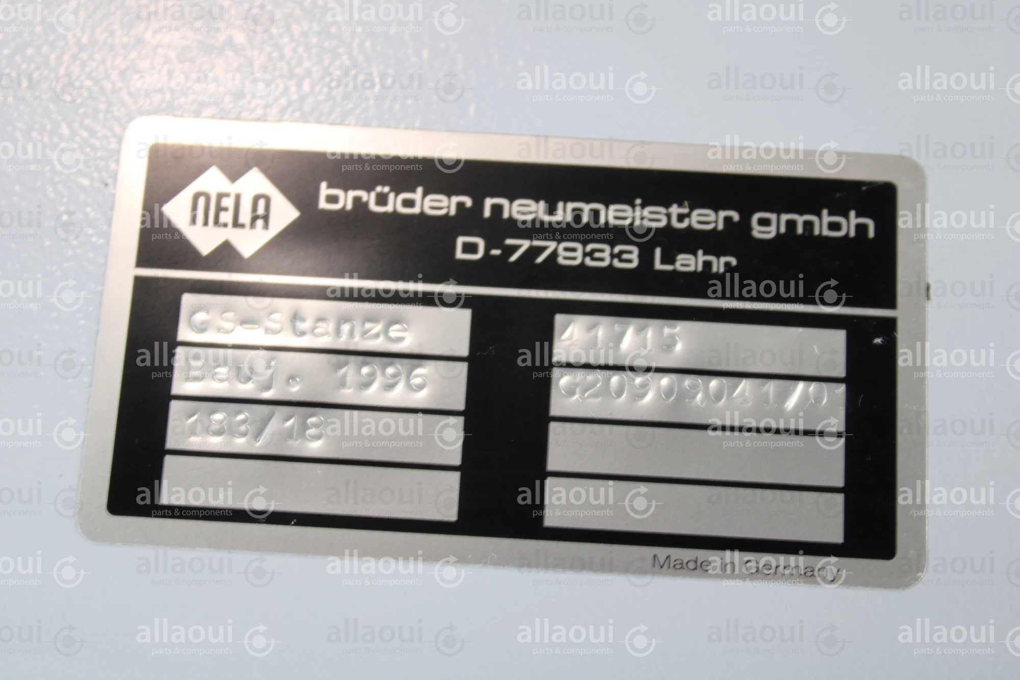 Nela Plate Punch GS-Stanze