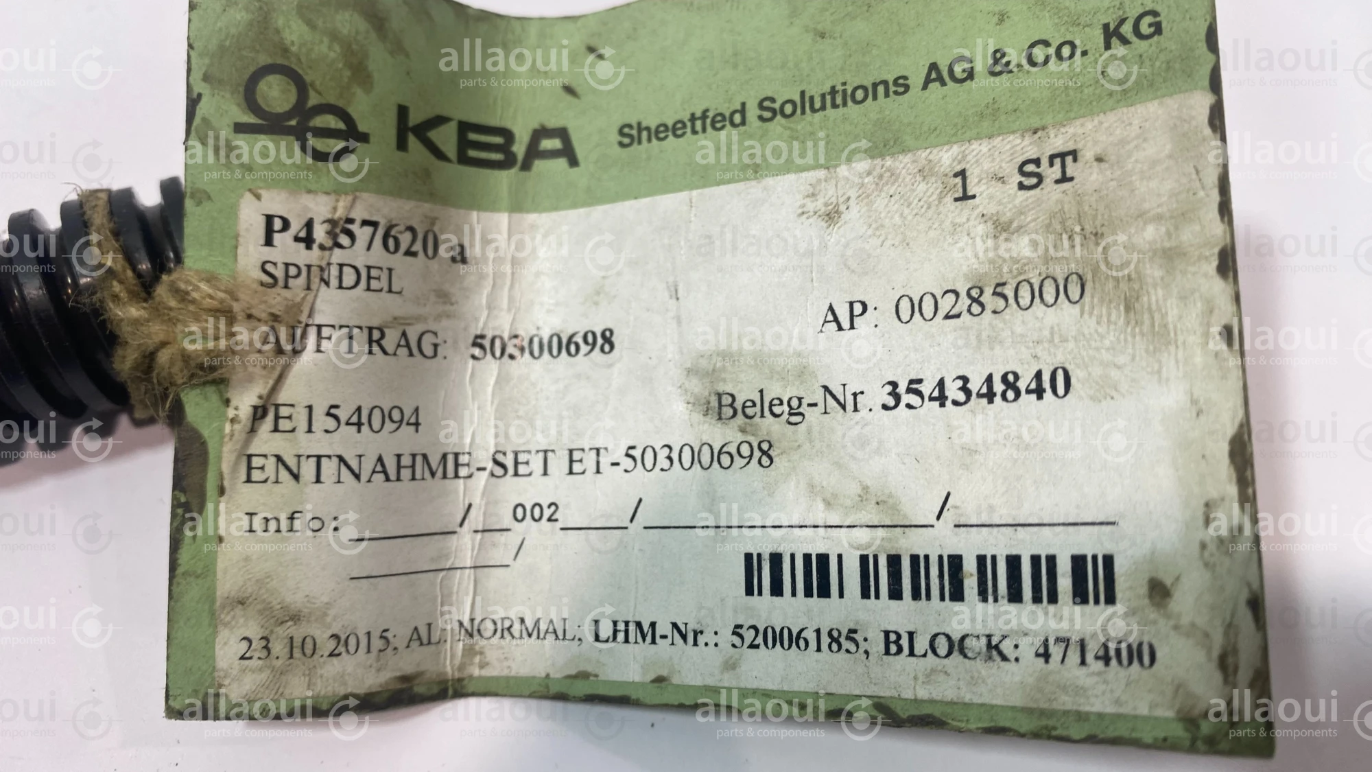 Koenig & Bauer (KBA) Spindle P4357620