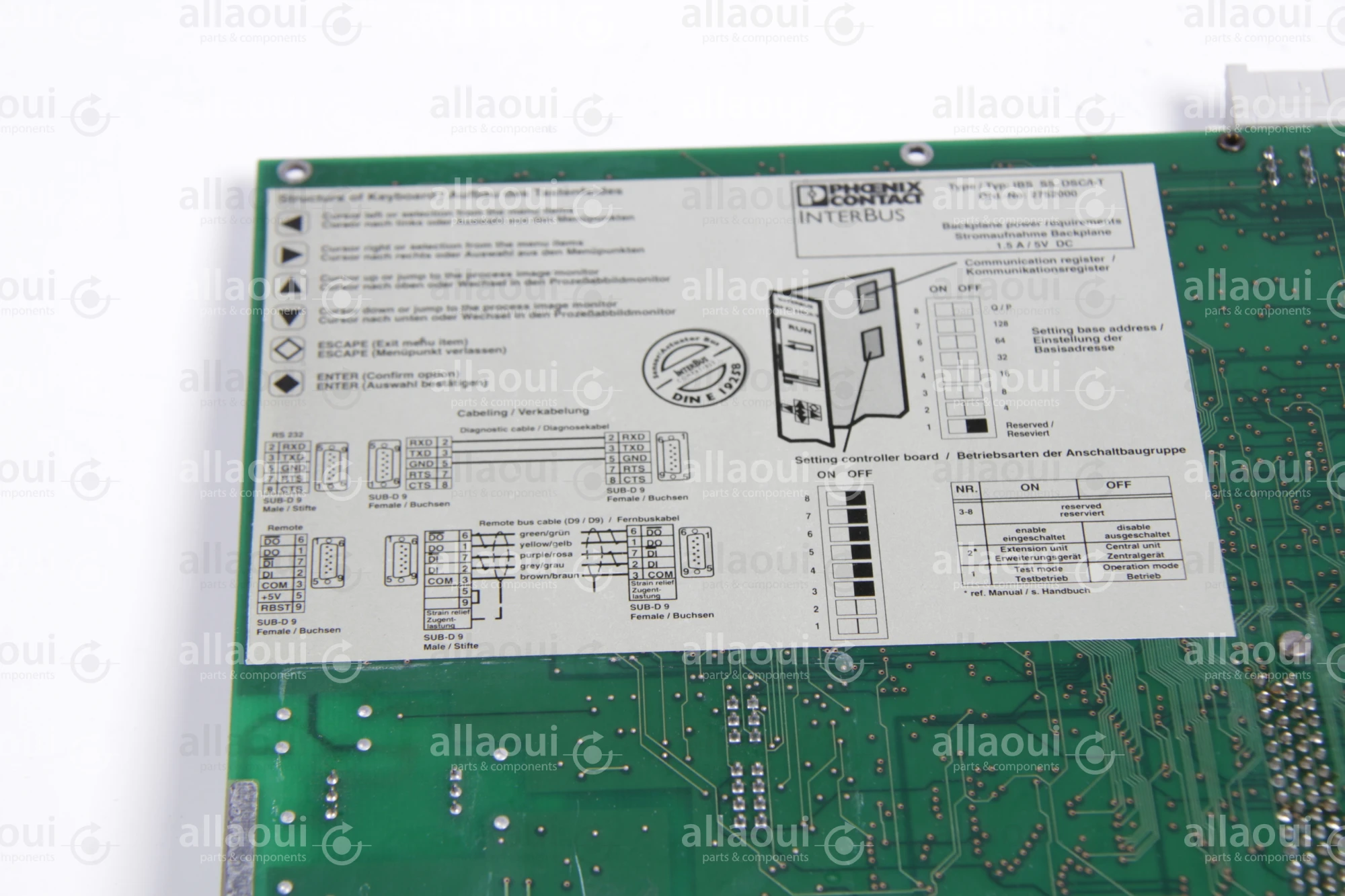 Phoenix Contact Interbus IBS S5 DSC / I-T 27 52 00 0 IBS S5 DSC / I-T