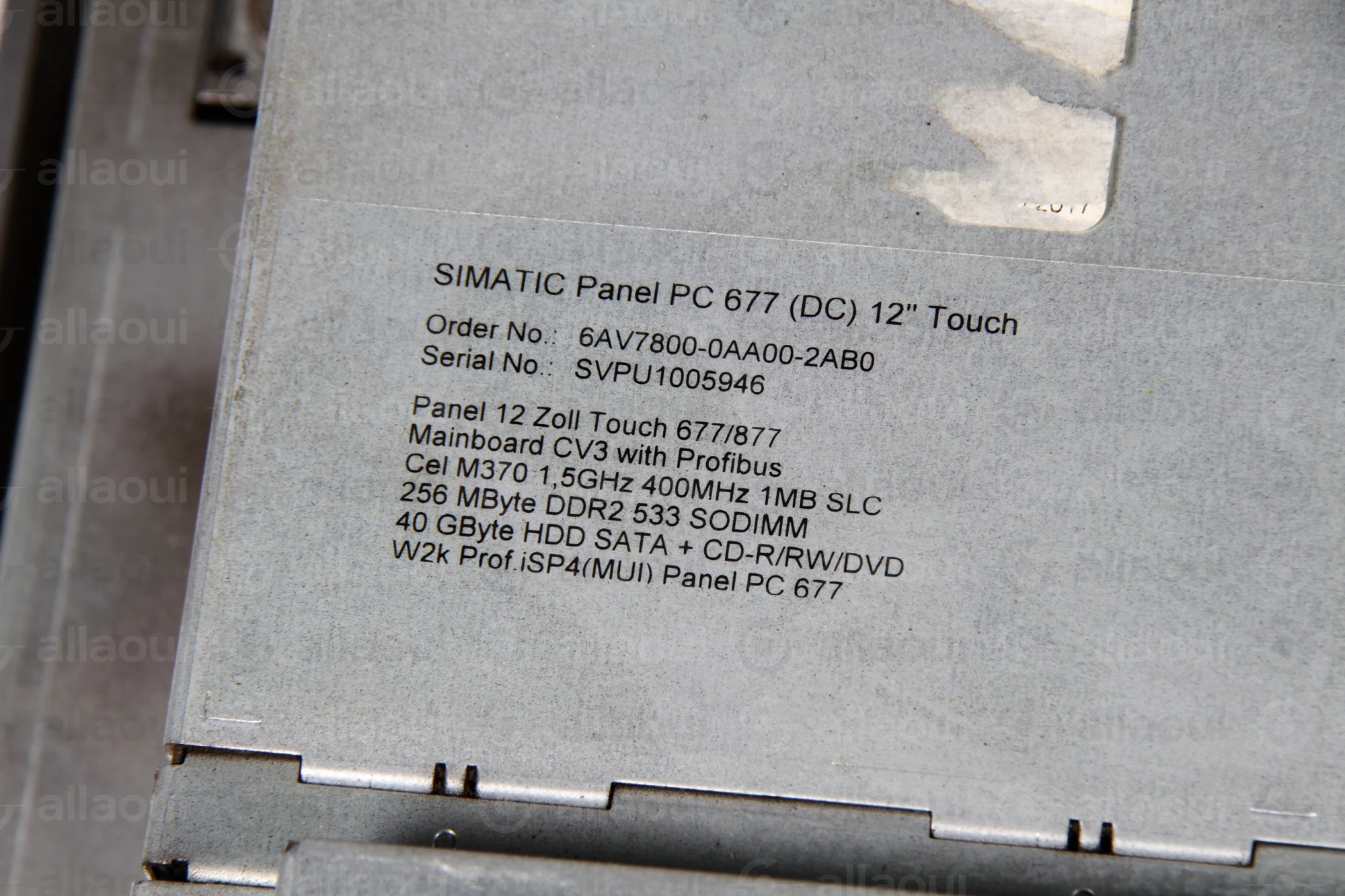 Siemens Touch Panel  677 6AV7800-0AA00-2AB0