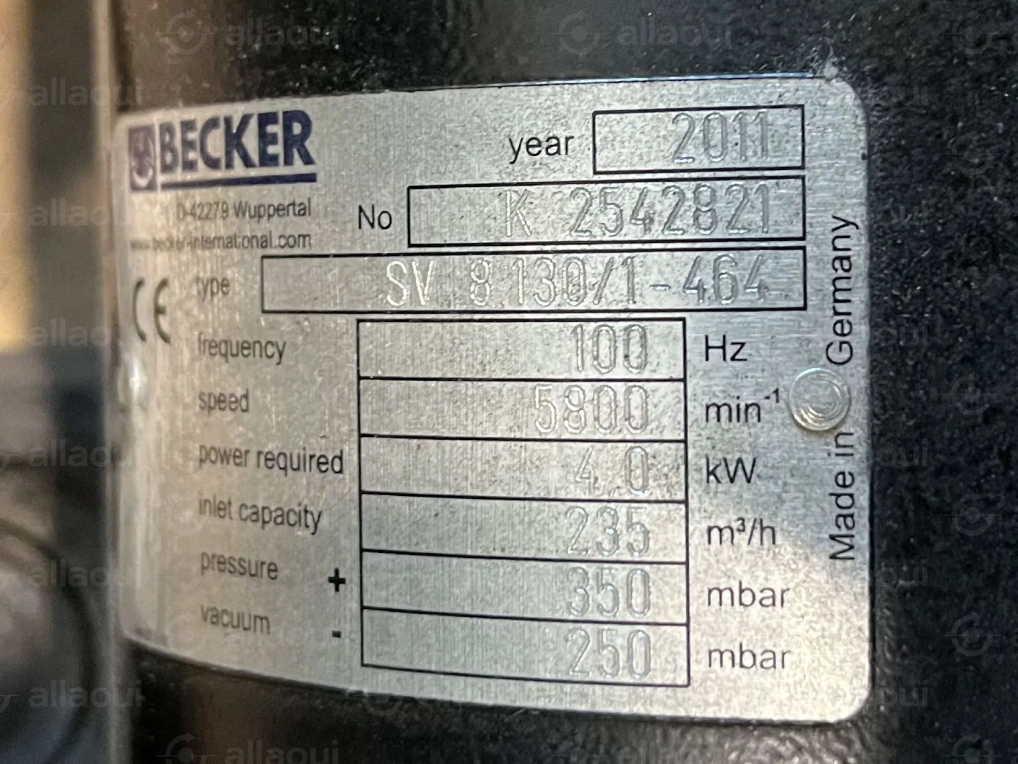 Becker Motor SV 8 130/1 - 464