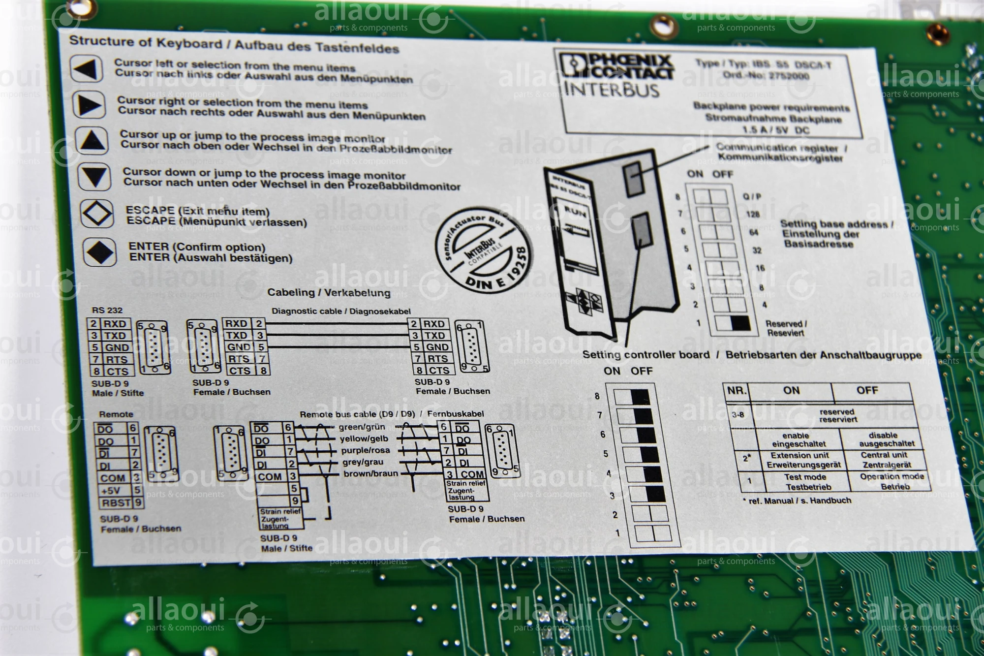 Phoenix Contact Interbus Controller Phoenix Contact IBS S5 DS/I-T