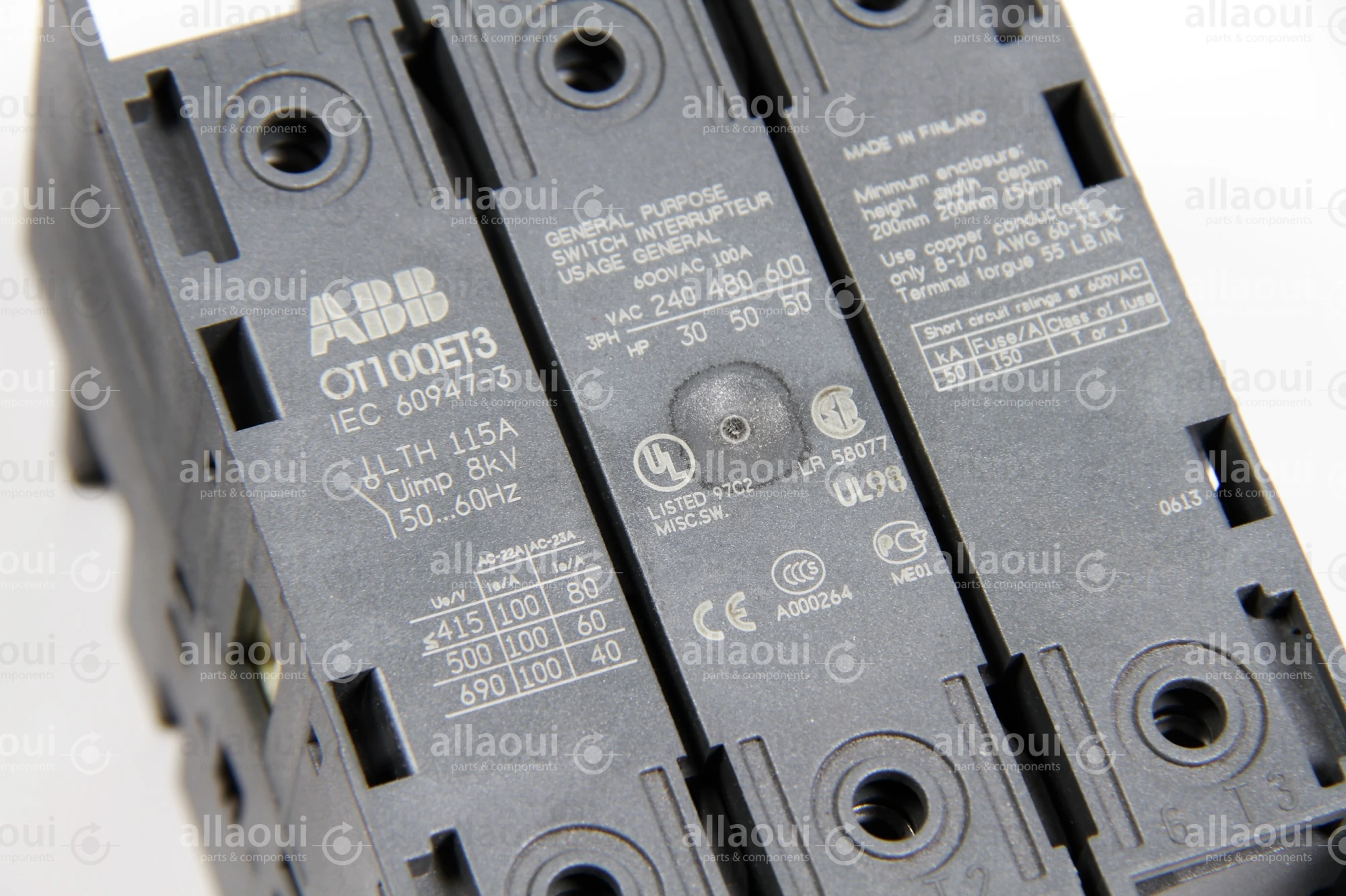 ABB Disconnector OT100ET3 OT100ET3