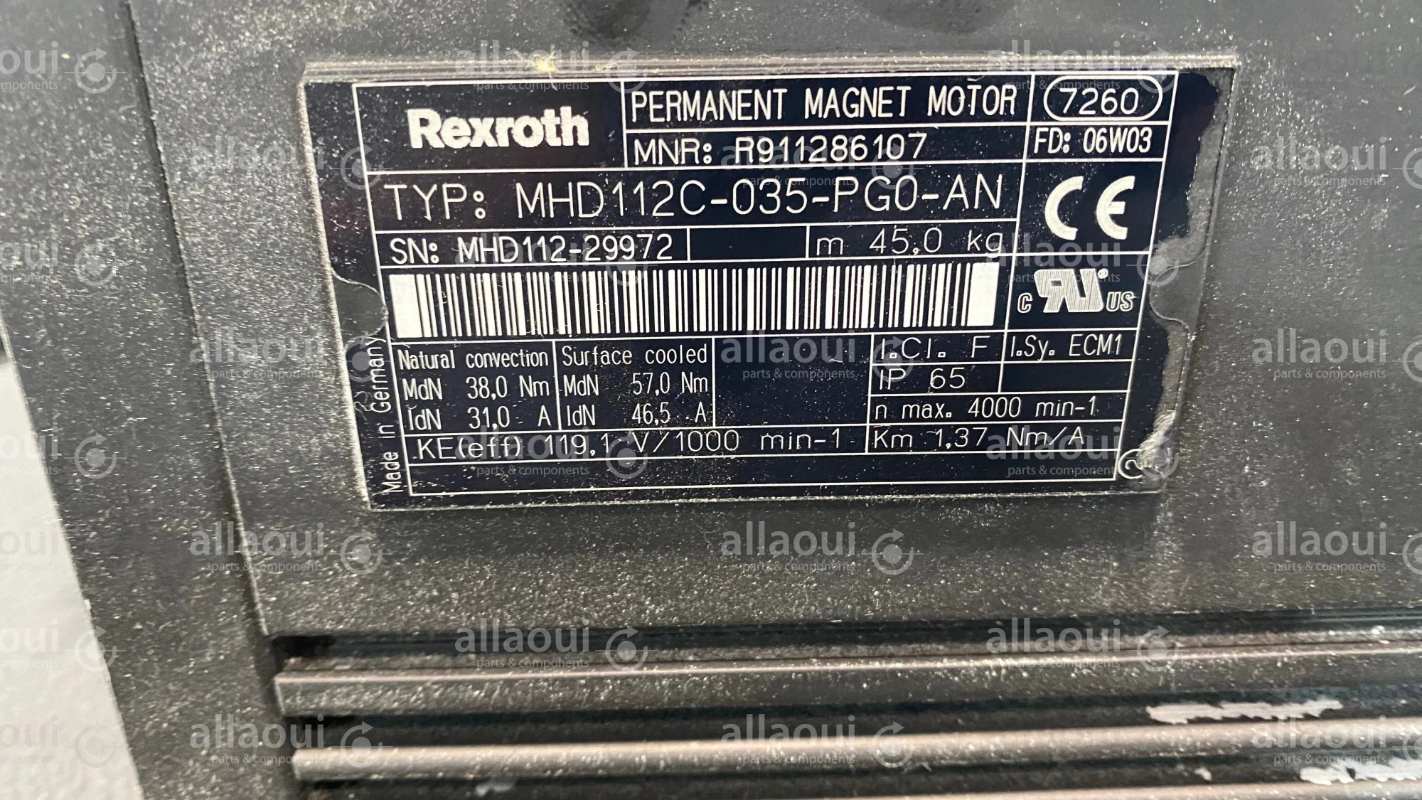 Bosch Rexroth Motor MHD112C-035-PG0-AN