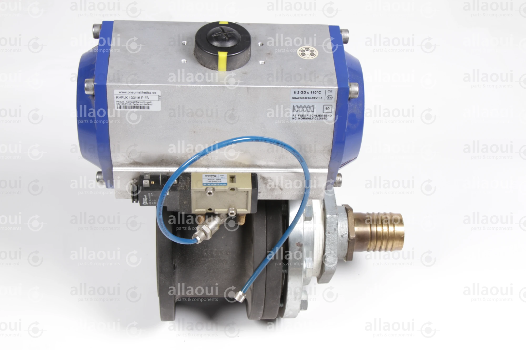 Landefeld Pneum. Kompaktflanschkugelh. KHFLK 100/16 P FS