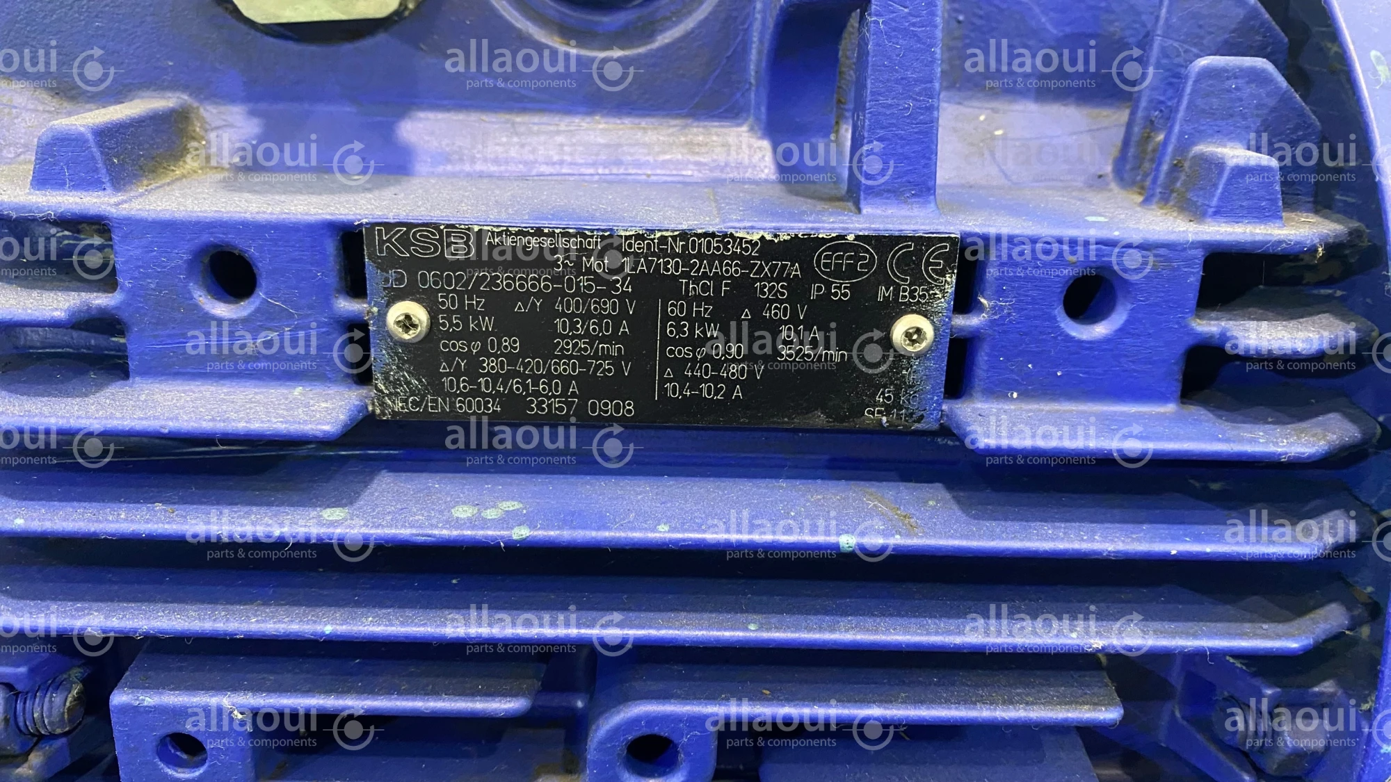 KSB Motor 1LA7130-2AA66-ZX77A