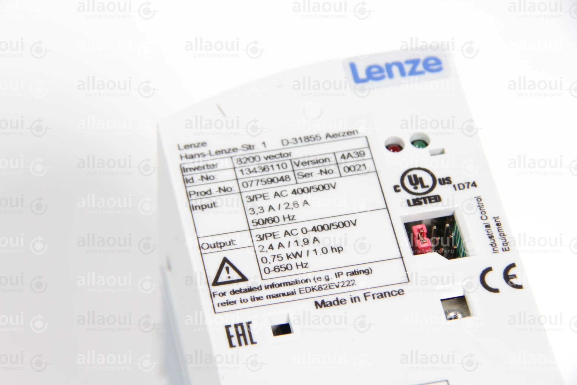 Lenze Frequency Converter 8200 Vector E82EV751_4C