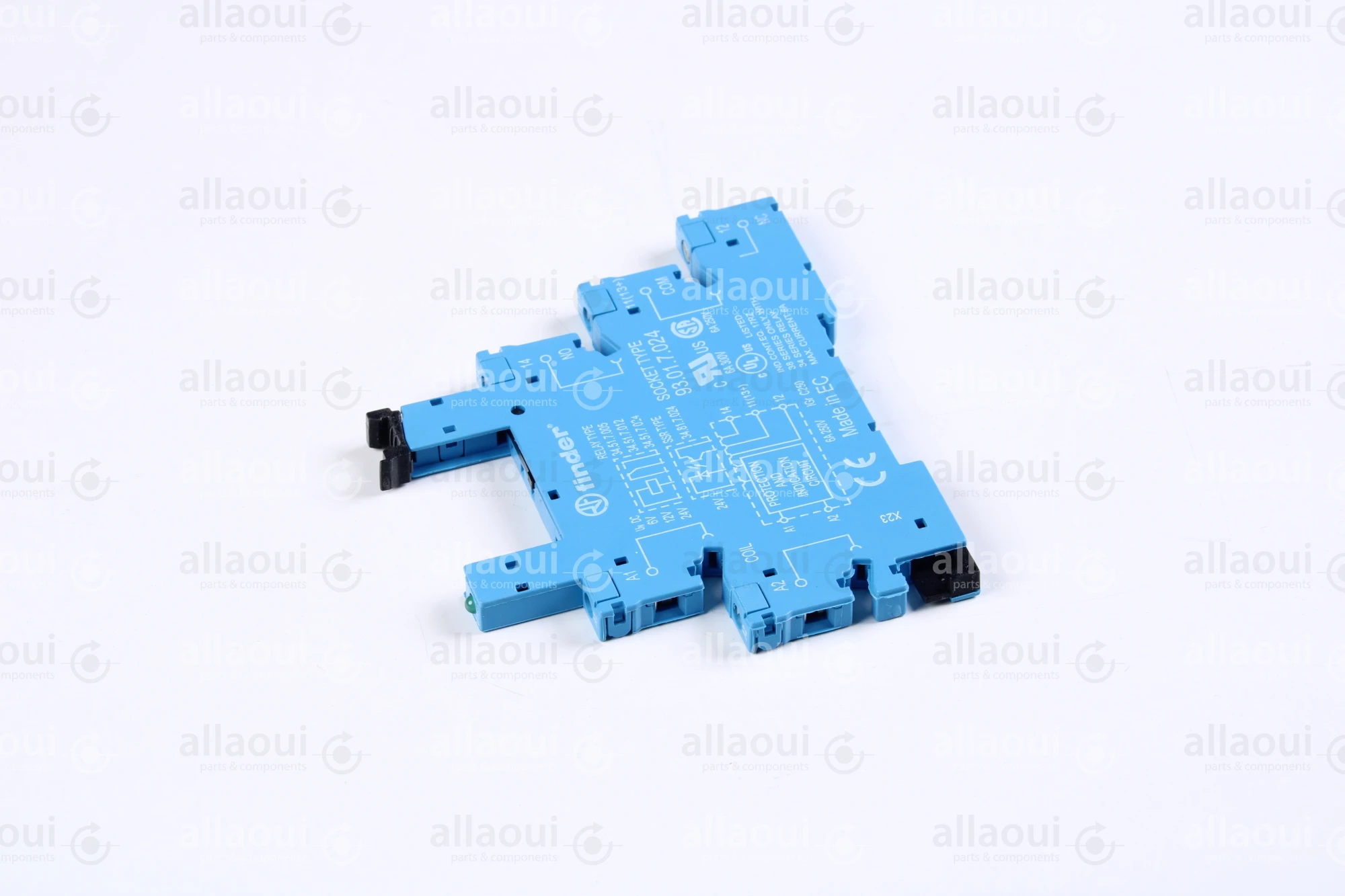 Finder Relay socket with retaining bracket 93.01.7.024