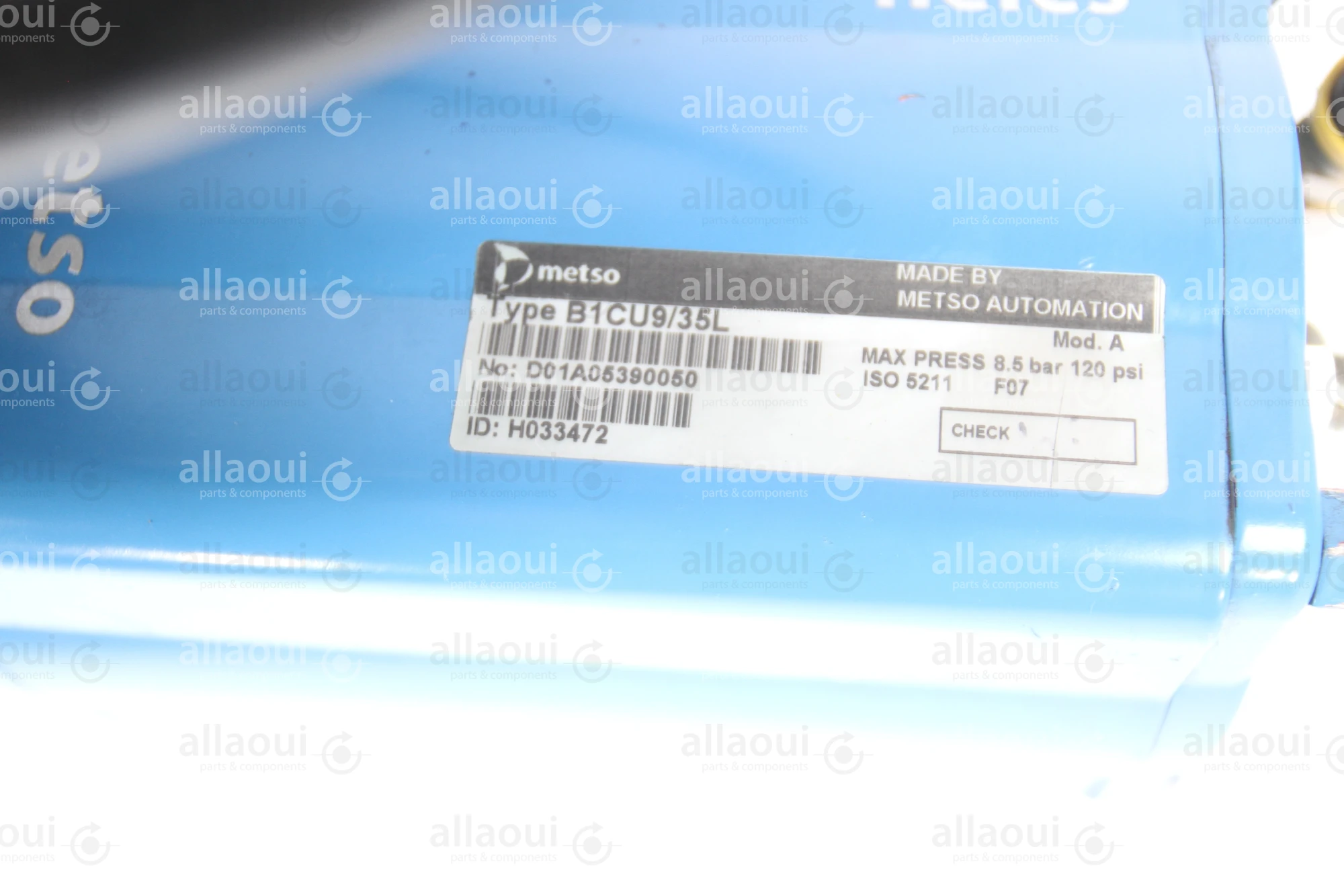 Metso Pneumatic Actuator with Valve Control System B1CU9/35L