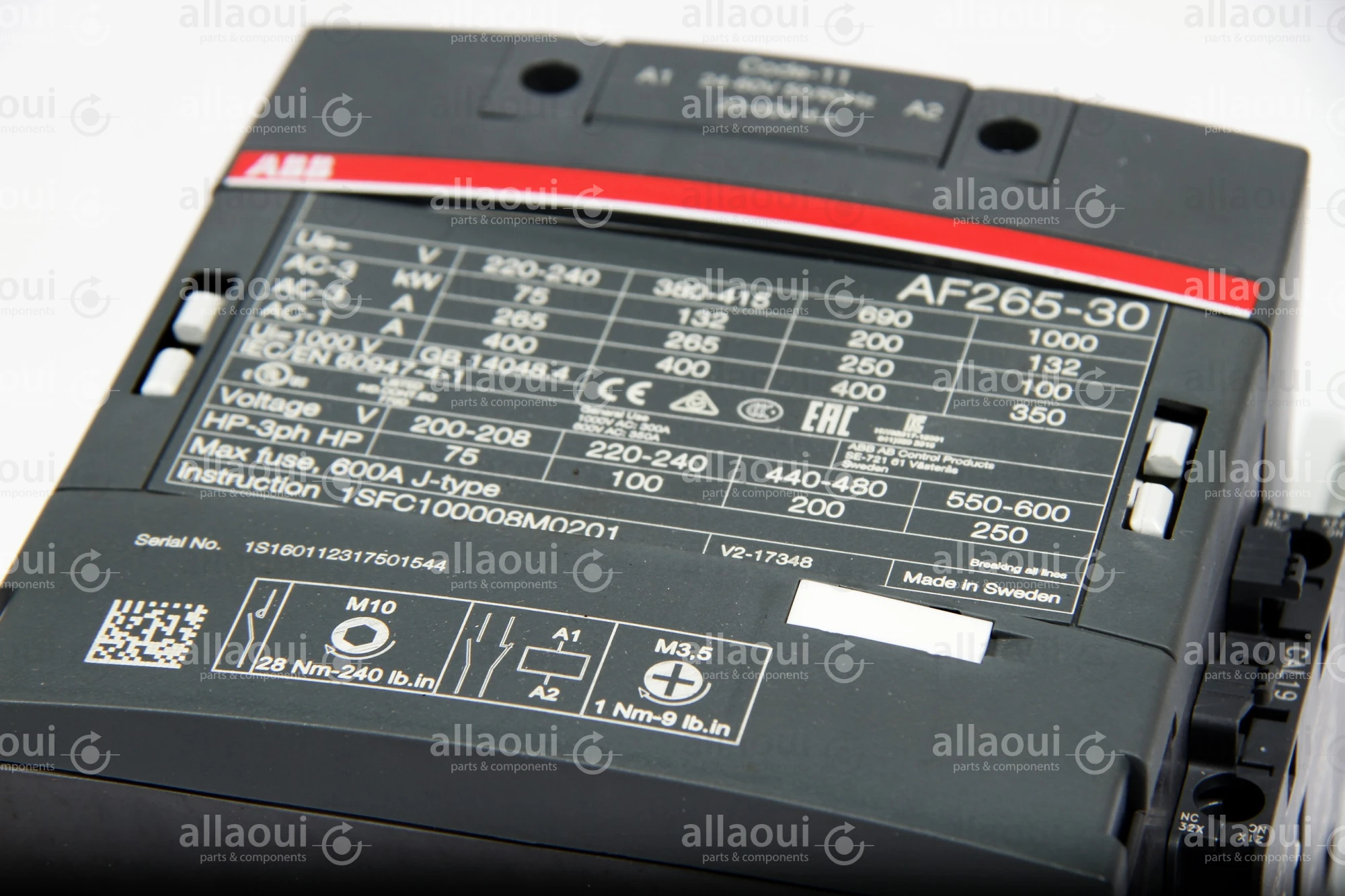 ABB Power Contactor AF265-30-22-11