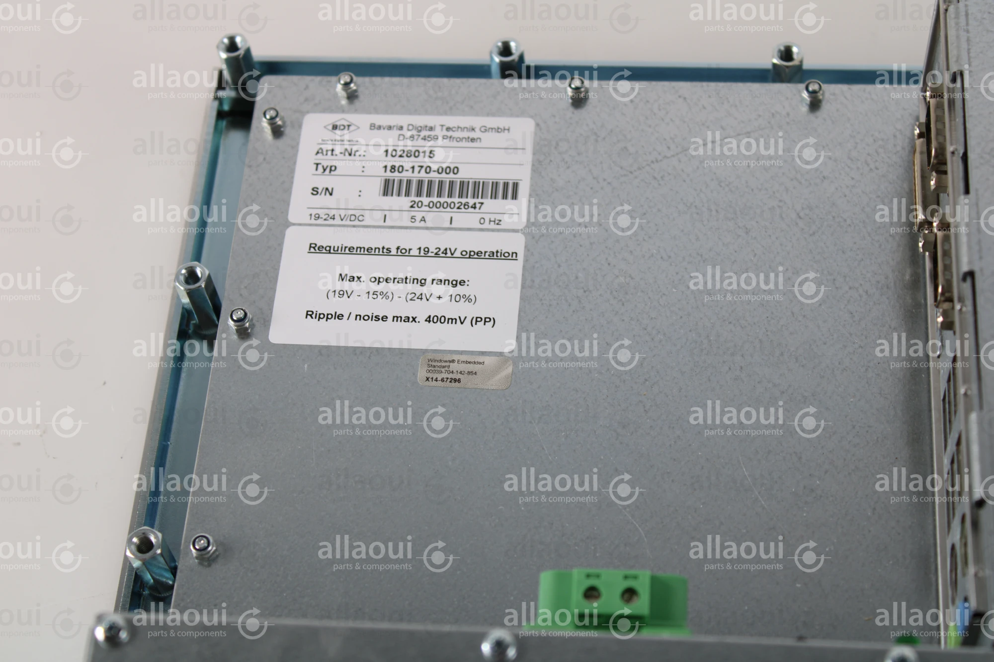 Bavaria Technik All in one touch screen control board 180-170-000