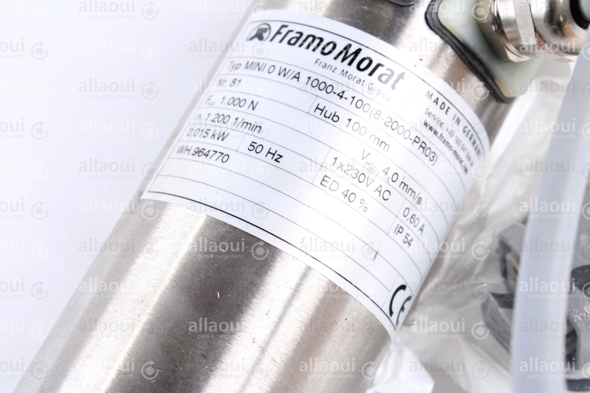 FramoMorat Spindle Motor MINI-0-W/A-1000-4-100