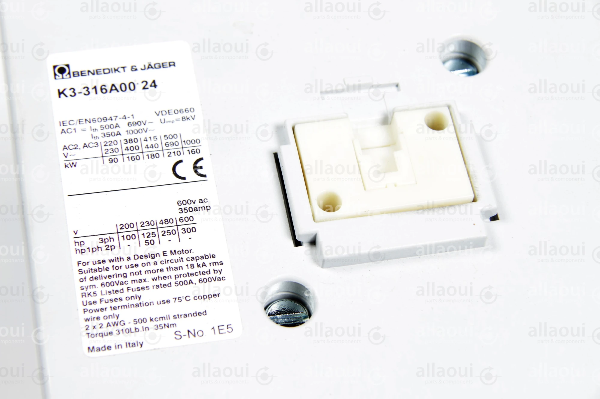 Benedikt + Jäger Contactor K3-316A00*24