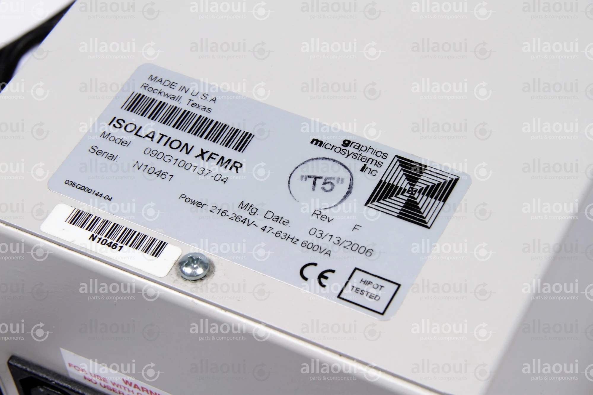 GMI Graphics Microsystems Transformer Isolation XFMR 090G100137-04