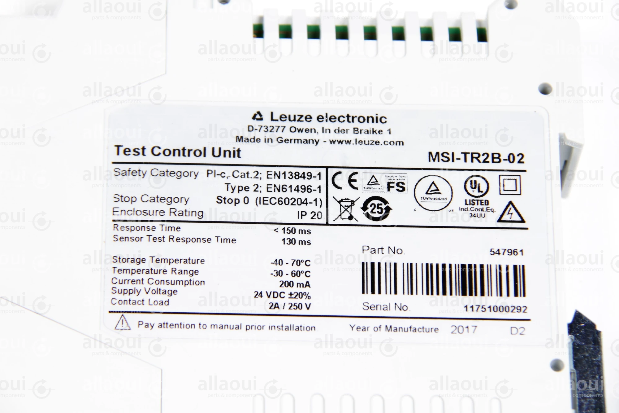 Leuze Electronic Relay MSI-TR2B