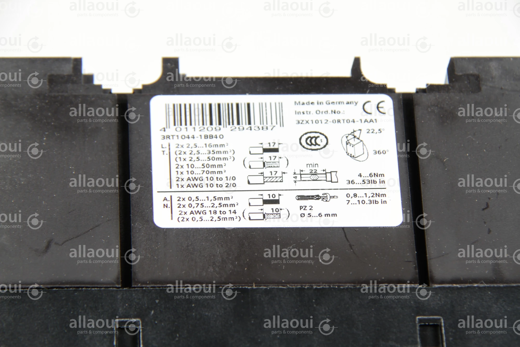 Siemens Contactor 3RT1044-1BB40