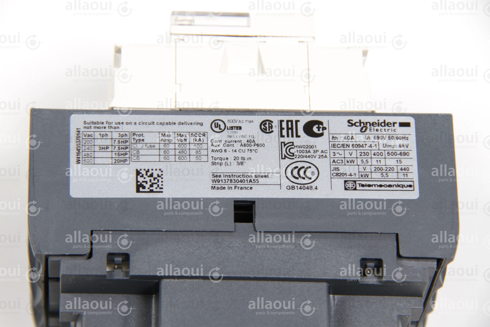 Schneider Electric Power Contactor Schneider Electric LC1D25P7