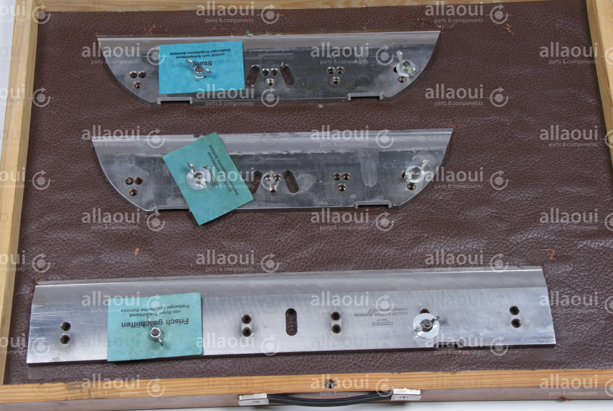 Müller Martini Orbit Knife Set incl. Box Orbit Messerset