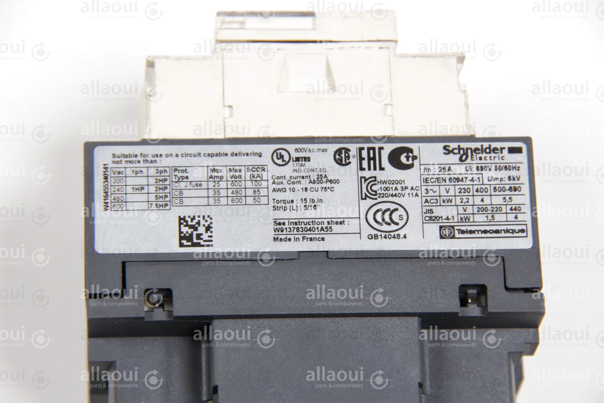 Schneider Electric Power Contactor Schneider Electric LC1D09F7