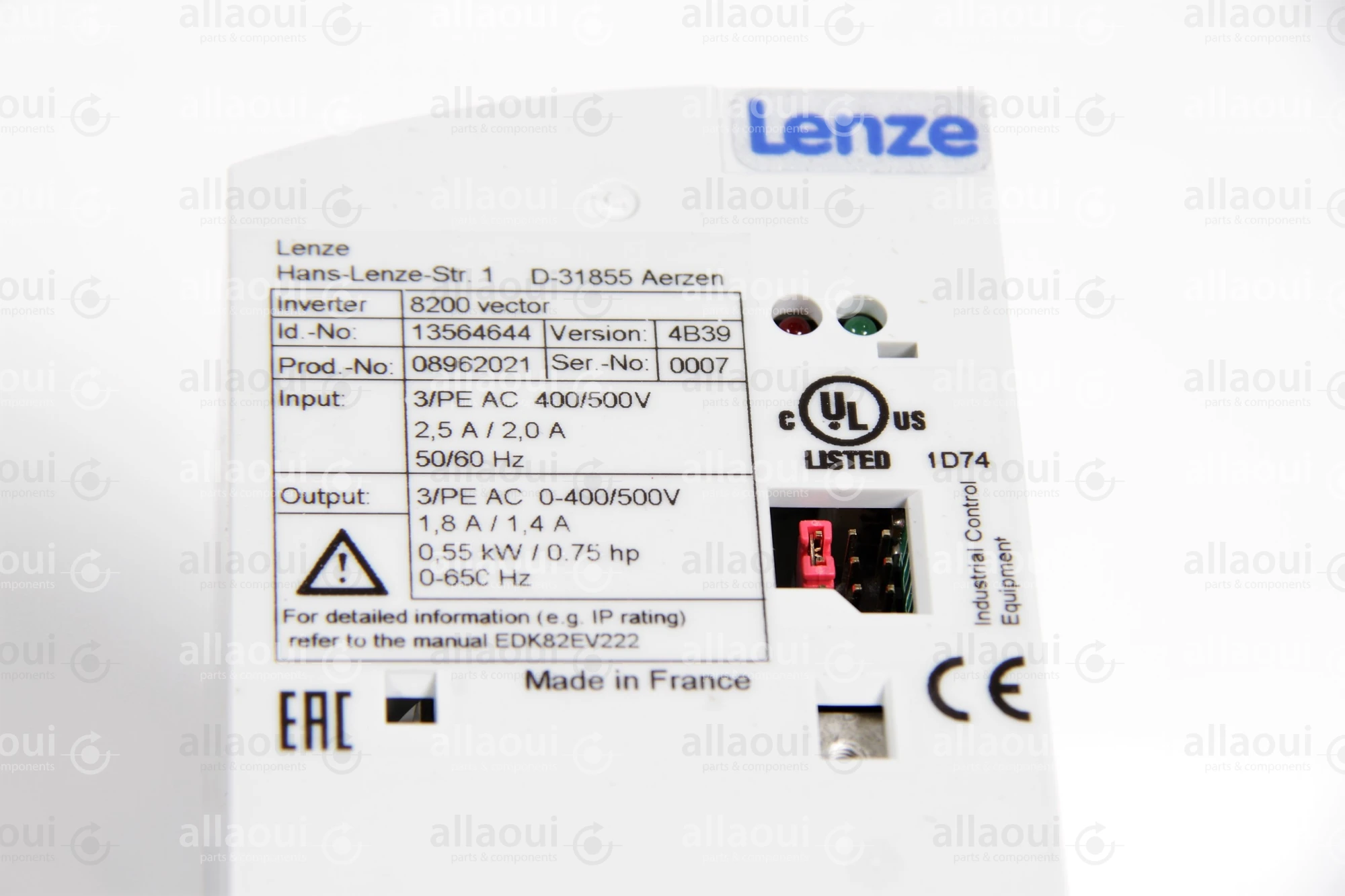 Lenze Frequency Converter 8200 Vector E82EV551K4C