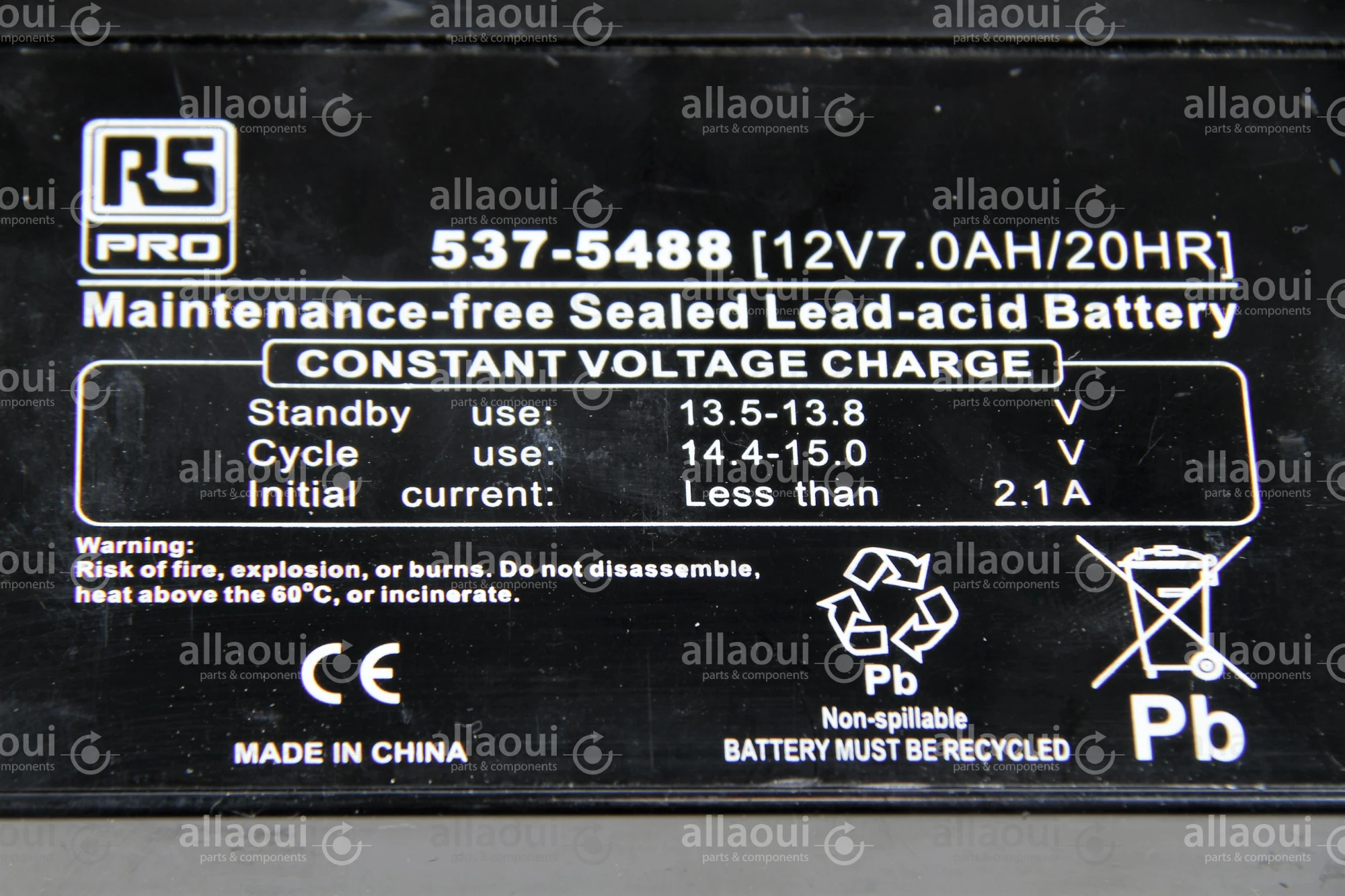RS Pro Acid Battery RS Pro 537-5488