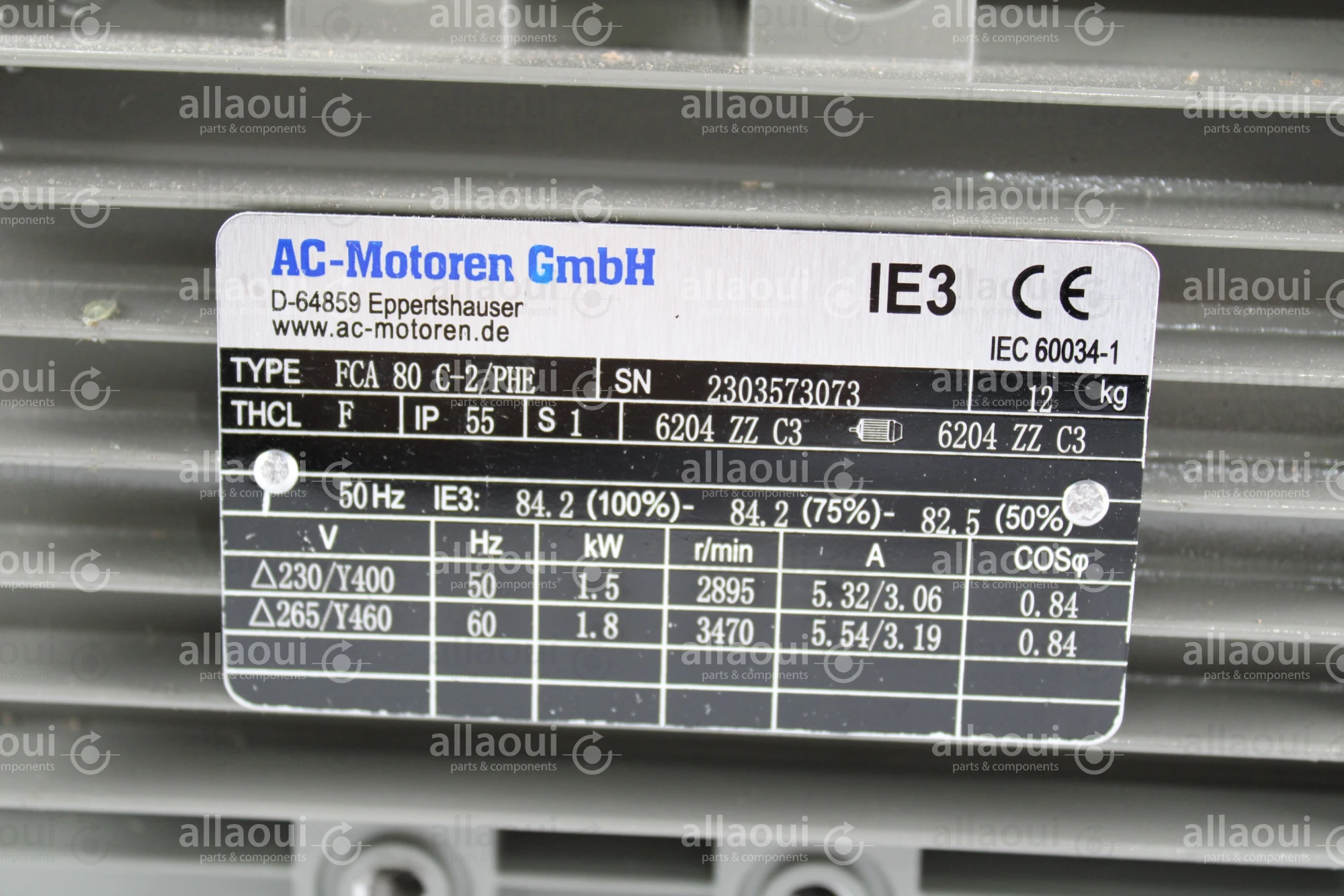 AC-Motoren GmbH Three-phase Asynchronous Motor FCA-80-C-2/PHE
