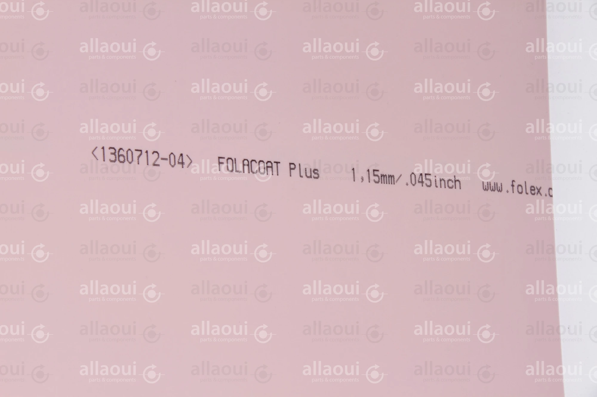 Folex Coating Polyester Plate 1360712-04