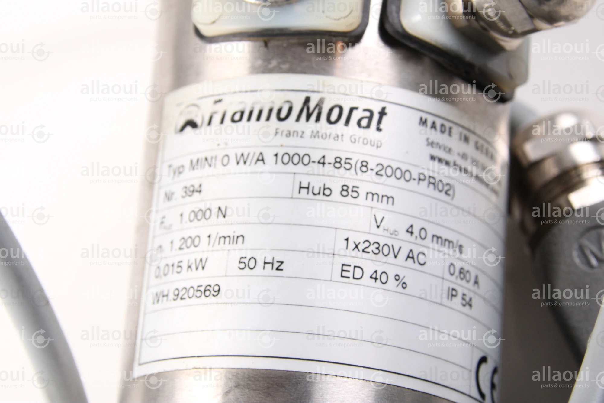 FramoMorat Linear Actuator MINI 0 W/A 1000-4-85(8-2000-PR02)