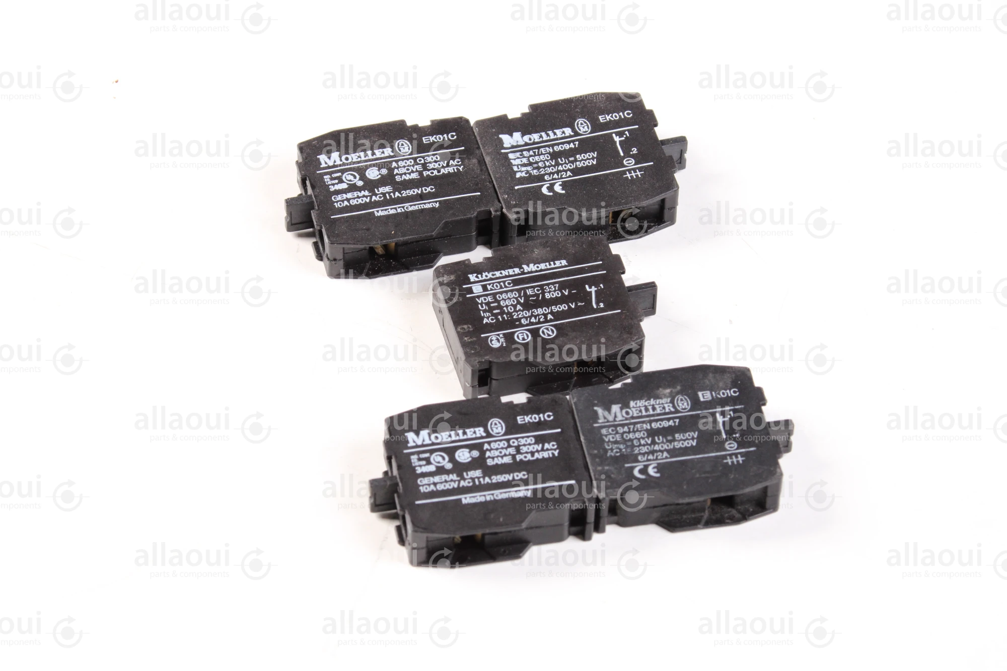 Moeller Contact element 10A 600V AC/1A 250V DC NC (5Pieces) IEC947/EN60947 5 stück
