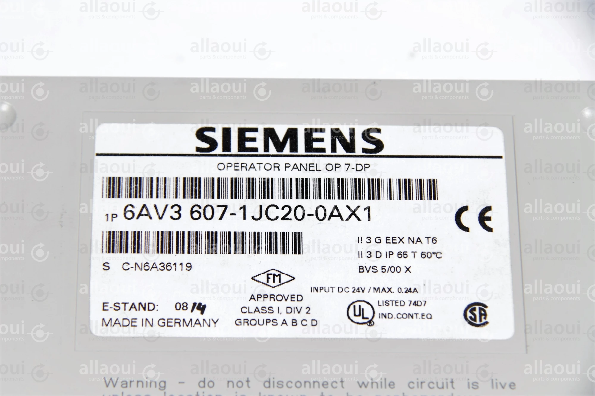 Siemens Simatic OP7 6AV3 607-1JC20-0AX1