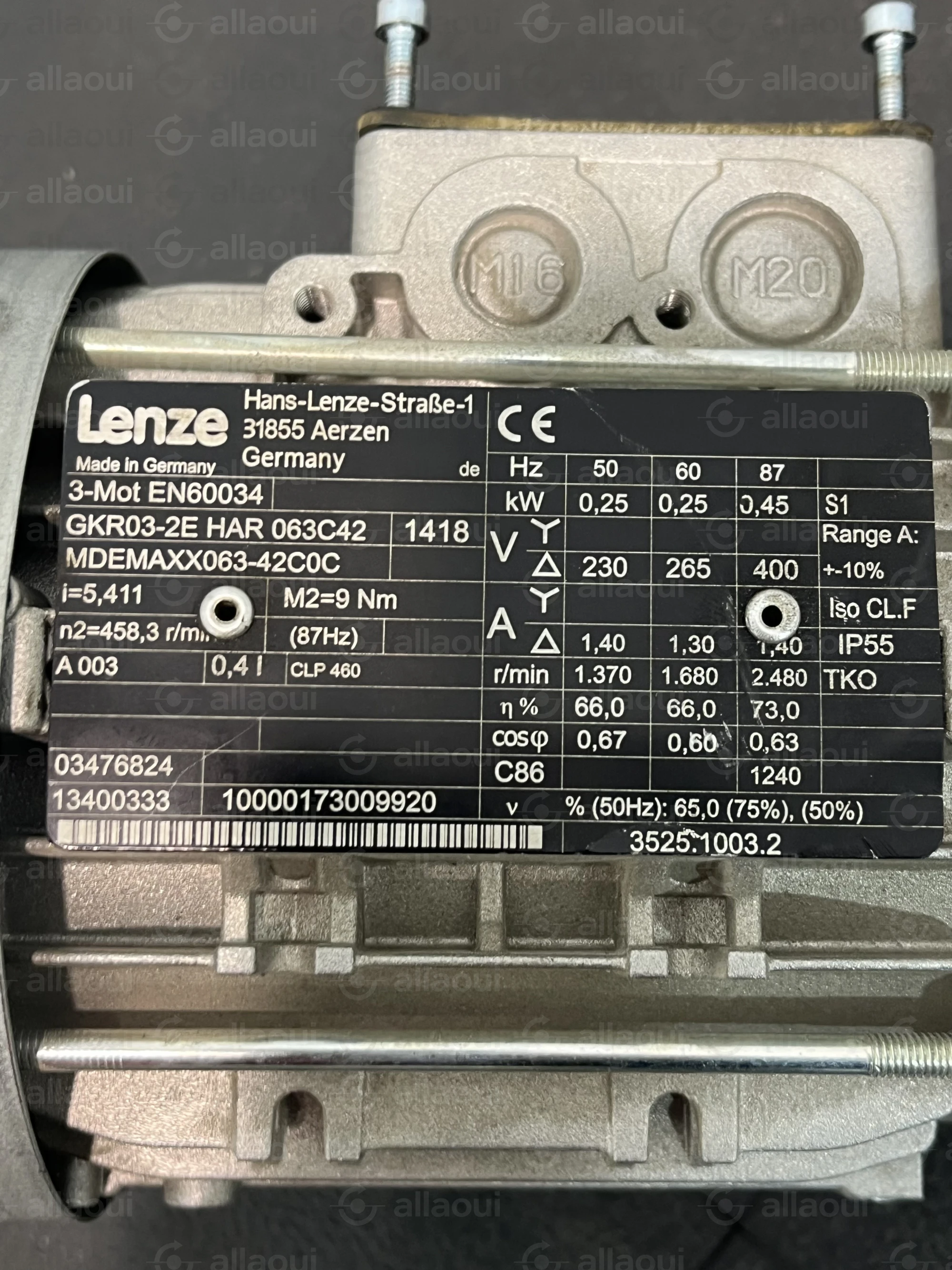Lenze Motor GKR03-2E HAR 063C42