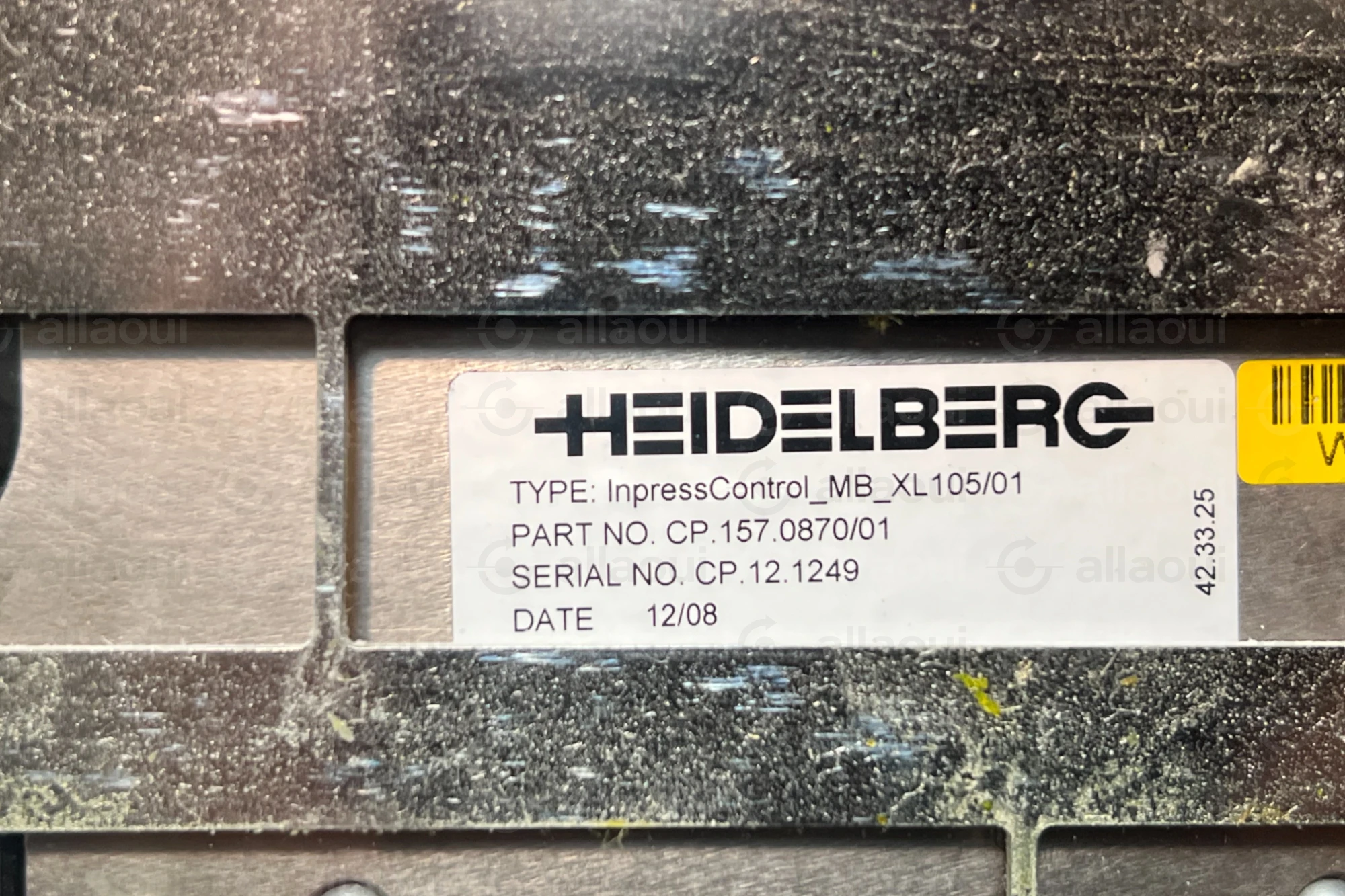 Heidelberg Inpress Control Bar CP.157.0870/01