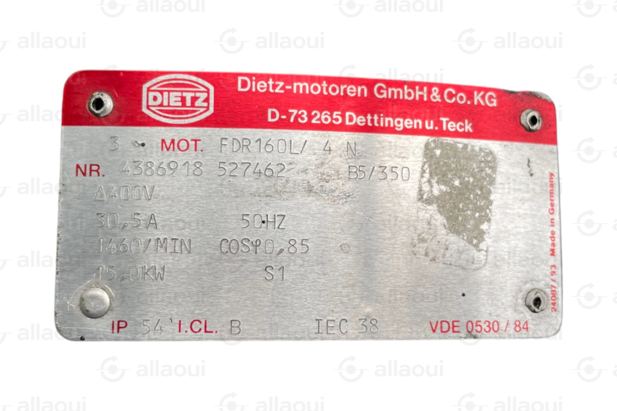 Dietz-motoren GmbH Motor FDR 160L/ 4 N